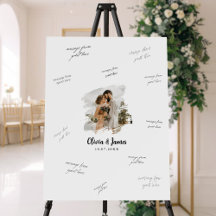 Photo Wedding Signature Guest Book Foam Board