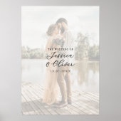 Photo Wedding Signature Guest Book Poster (Vorne)