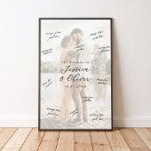 Photo Wedding Signature Guest Book Poster