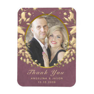 Photo Wedding Thank You Favor Magnet