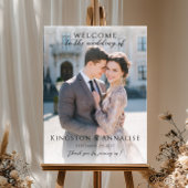 Photo wedding welcome sign, photo wedding welcome poster