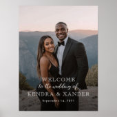 Photo wedding welcome sign, photo welcome poster (Vorne)
