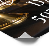 Photo welcome birthday party poster (Ecke)