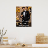 Photo welcome birthday party poster (Küche)