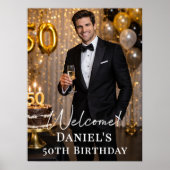 Photo welcome birthday party poster (Vorne)