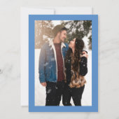 Photo Western Blue Boots & Bubbly Bridal Shower Einladung (Rückseite)