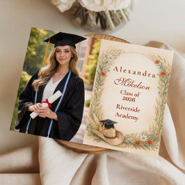 Photo Western Floral Graduation Party Ankündigung