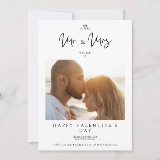 Photo Whimsical MR & MRS Valentine's Day Wedding (Vorderseite)