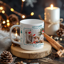 Photo Whimsical Quirky Doodle Holiday Kaffeetasse