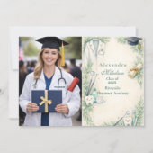Photo White Coat Dentist Graduation Celebration Ankündigung (Vorderseite)