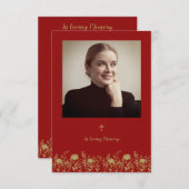 Photo & Wildflowers for Funeral Service (Vorne/Hinten)