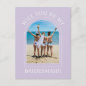 Photo Will You Be My Bridesmaid Proposal Card Einladung (Vorderseite)