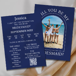 Photo Will You Be My Bridesmaid Proposal Card Einladung