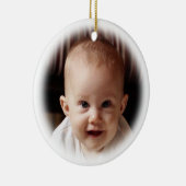 Photo with blurred edges - Merry Christmas Keramik Ornament (Rechts)