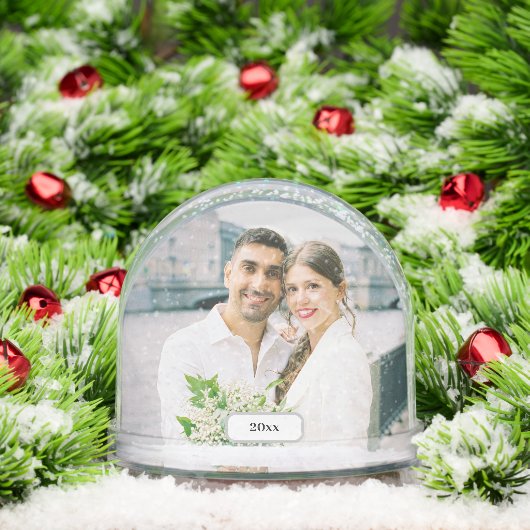 Photo with Date Field Snow Globe Schneekugeln (Weihnachten)