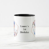 Photo with fine flower frame  tasse (Zentrum)