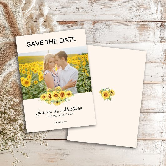 Photo Yellow Sunflowers Wedding Script