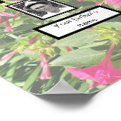  PhotoFamily Tree 3 Generation Pink Four O'clock's Poster (Ecke)