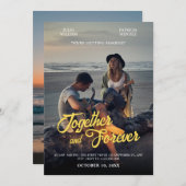 Photogenic wedding einladung (Vorne/Hinten)