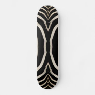 Photograph of a real Zebra's Fur Skateboard