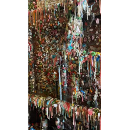 Photograph of the infamous Seattle gum wall Postkarte