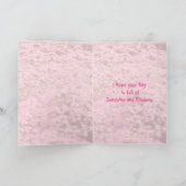 Photograph Pink Pomeranian Happy Mothers Day Karte (Innenseite)