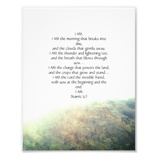 photograph with poem design fotodruck (Vorne)