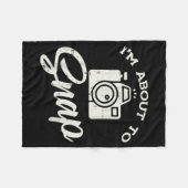 Photographer Camera Im About To Snap Funny Photo M Fleecedecke (Vorderseite (Horizontal))