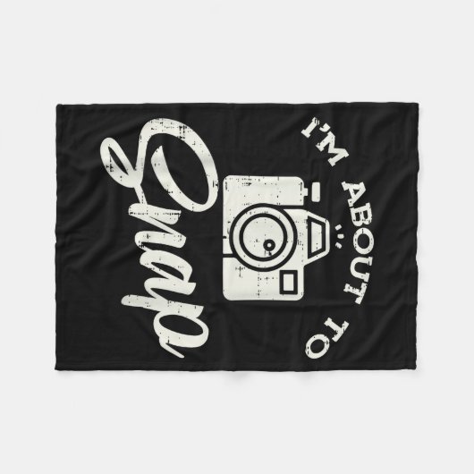 Photographer Camera Im About To Snap Funny Photo M Fleecedecke (Vorderseite (Horizontal))
