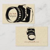 Photographer (fotografo videografo) tarjeta visitenkarte (Vorne/Hinten)