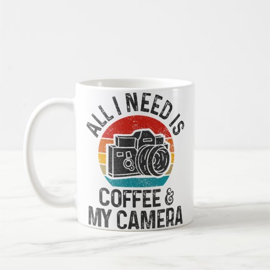 Photographer Gift Coffee Camera Funny Vintage Pho Kaffeetasse (Links)