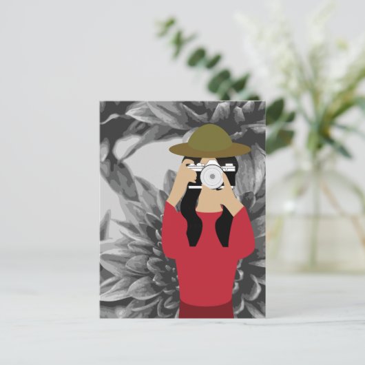 Photographer Postkarte (Stehend Vorderseite)