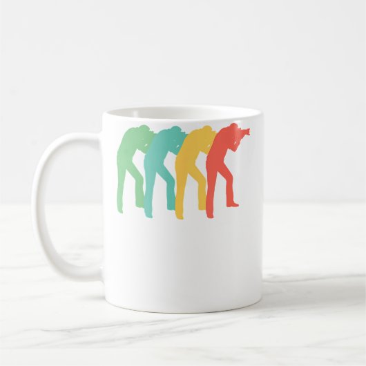 Photographer Retro Pop Art Photography Graphic Kaffeetasse (Links)