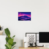Photographic Landscape Neon Art Edited  Poster (Heimbüro)
