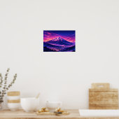 Photographic Landscape Neon Art Edited  Poster (Küche)