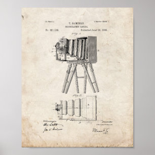 Photographische Kamera-Patent - alter Blick Poster