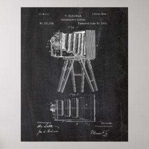 Photographische Kamera-Patent Poster