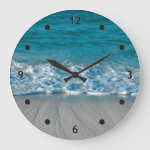 Photography - AT THE BEACH + your ideas Große Wanduhr