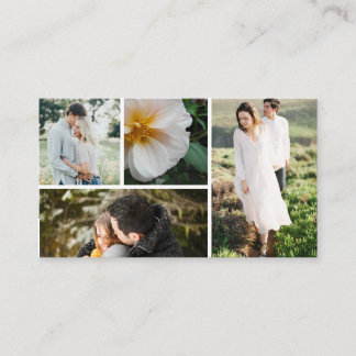 Photography Business Multiple Photos Visitenkarte