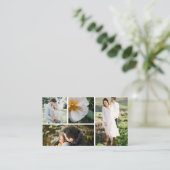 Photography Business Multiple Photos Visitenkarte (Stehend Vorderseite)