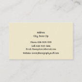 Photography Camera Store or Photographer Visitenkarte (Rückseite)