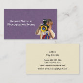 Photography Camera Store or Photographer Visitenkarte (Vorne/Hinten)