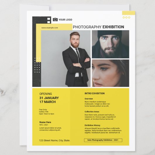 Photography Exhibition Flyer Template (Vorderseite)