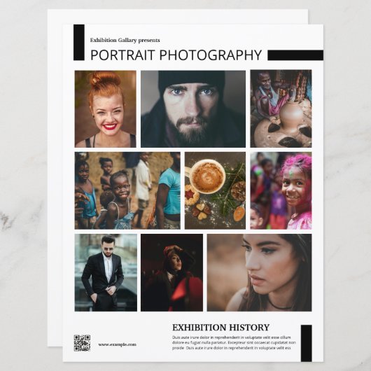 Photography Exhibition Flyer Template (Vorne/Hinten)