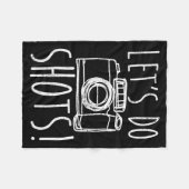 Photography Let's Do Shots Funny Camera Photograph Fleecedecke (Vorderseite (Horizontal))