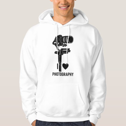 Photography Lover Camera Art Pullover Hoodie (Vorderseite)