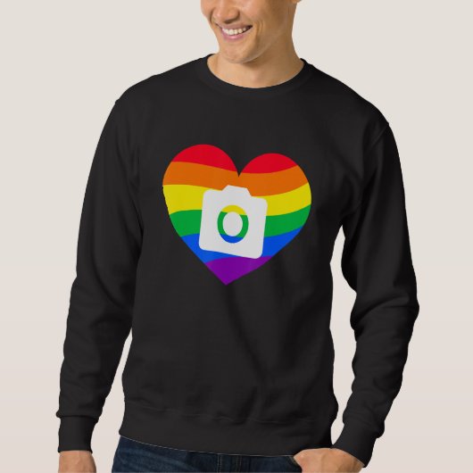 Photography Lover, Photographer Gift, Rainbow Came Sweatshirt (Vorderseite)