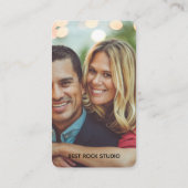 Photography Modern Minimal Simple Photo Business Visitenkarte (Rückseite)