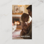 Photography Modern Minimal Simple Photo Visitenkarte (Rückseite)