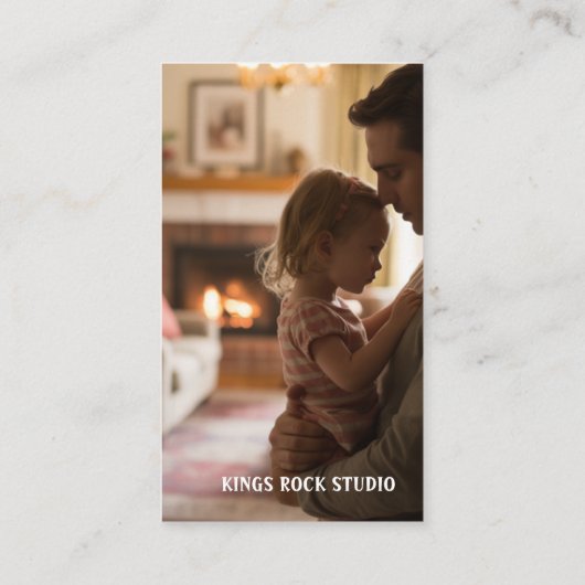 Photography Modern Minimal Simple Photo Visitenkarte (Rückseite)